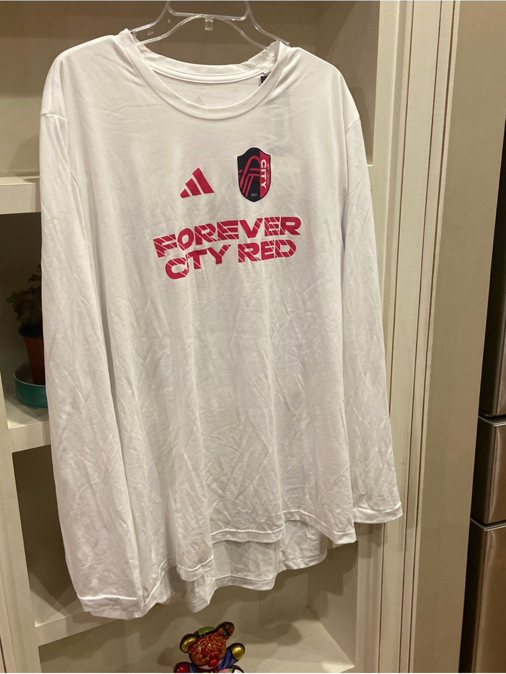 Adidas MLS Mens 2xl Shirt St Louis Forever City Red New with Tags Soccer Futbol